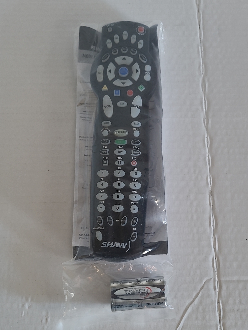 Shaw Remote Control 1056B03 Tested OEM Original Authentic Works TV